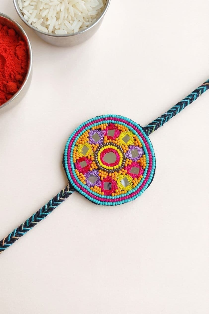 Beaded Blossom - Multi Rakhi 2026 for Brother Gift Special