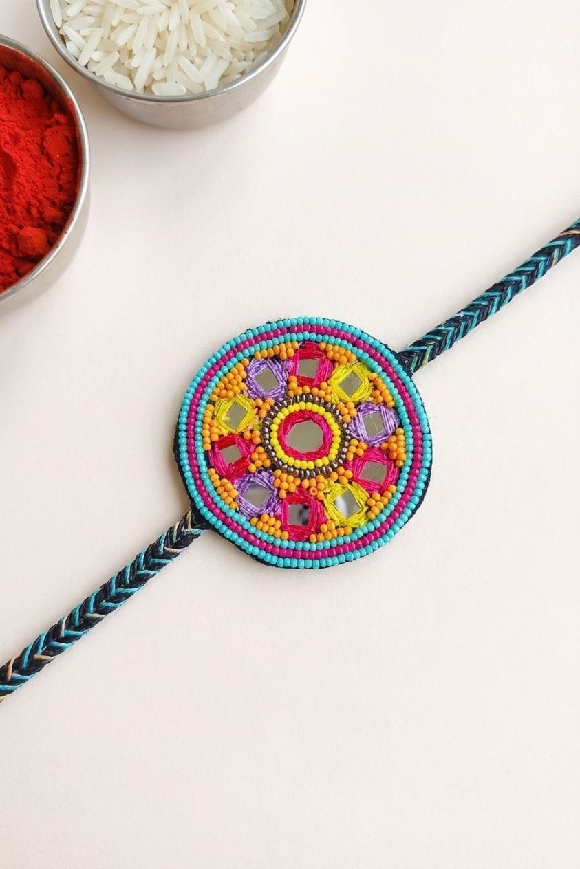 Beaded Blossom - Multi Rakhi 2026 for Brother Gift Special
