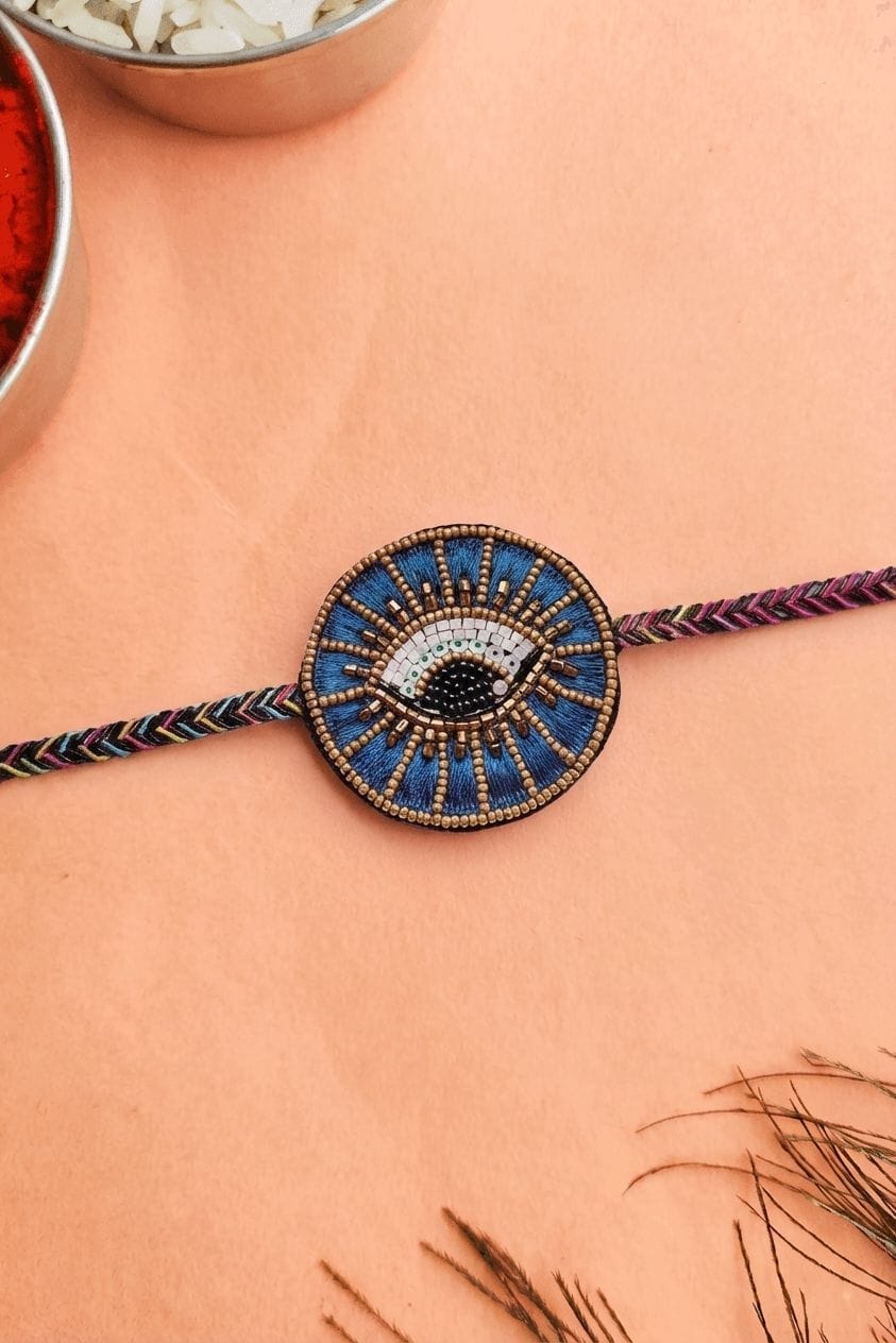 Handmade Multi-Color Beaded Rakhi - Spectacular Gift for Brother 2026
