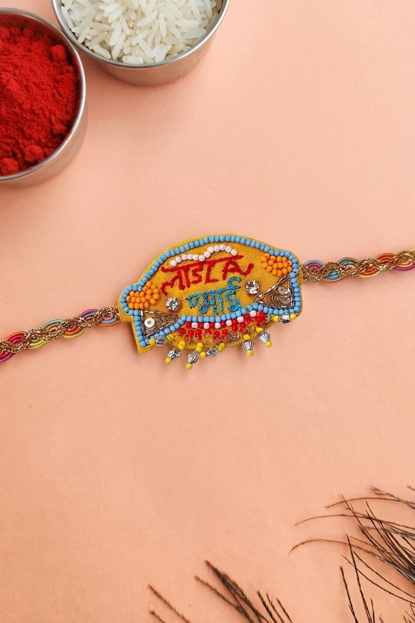 Multicolor Beaded 2026 Handmade Stylish Rakhi for Men