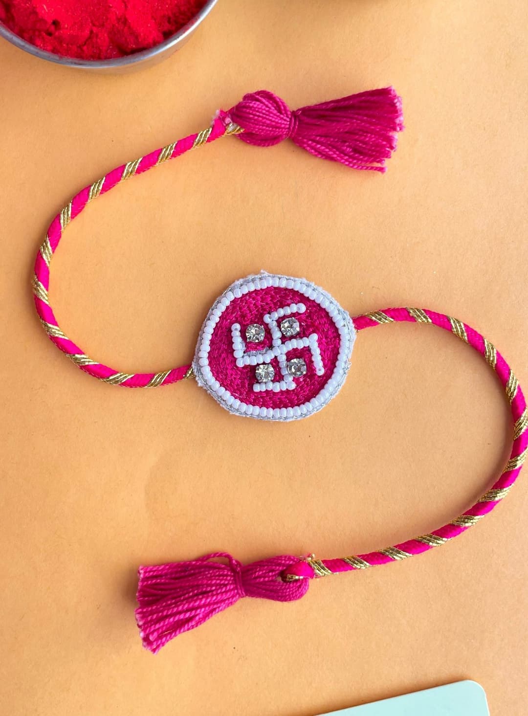 Handcrafted Pink 2026 Rakhi: The Ultimate Brother's Charm