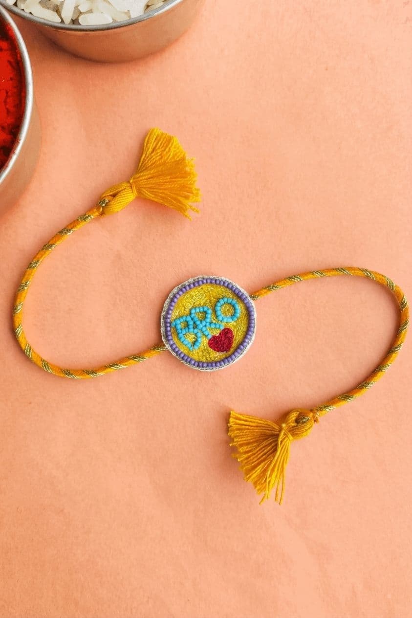 Handmade Yellow Rakhi 2026 - Best Unique Designer for Brothers