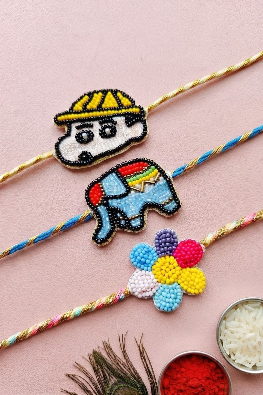 Multicolor Handmade Cartoon Kids Rakhi – Latest & Cute 2026
