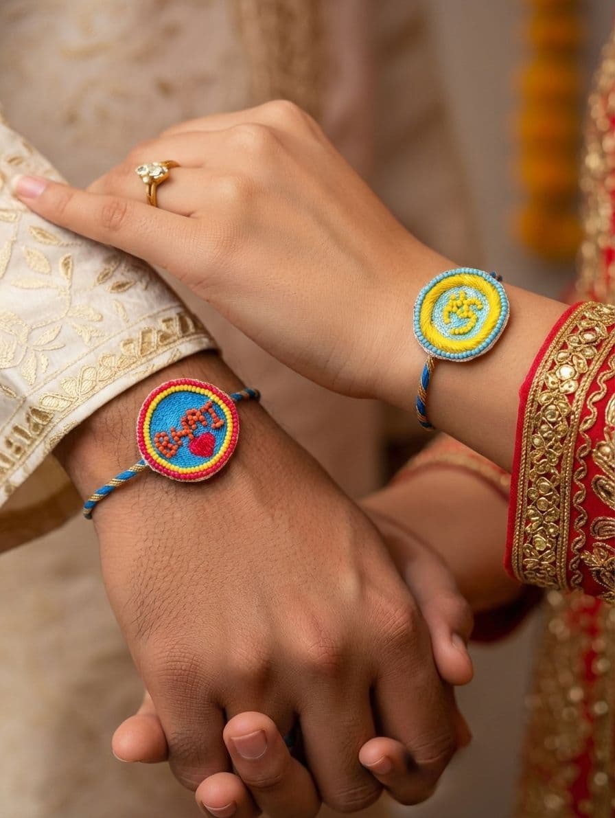 Handmade Multicolor Rakhi Set - The Perfect Gift for Brothers 2026