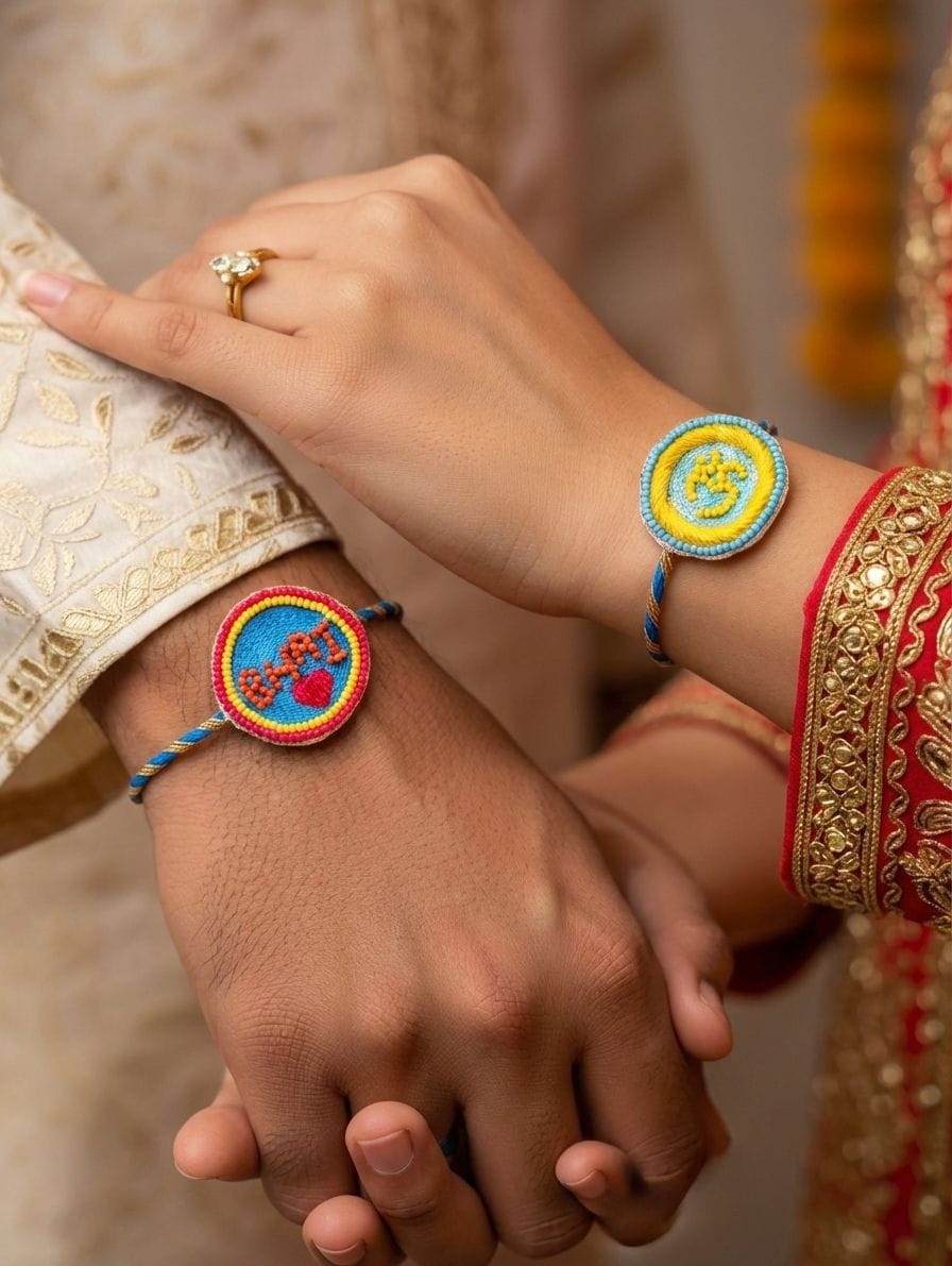 Handmade Multicolor Rakhi Set - The Perfect Gift for Brothers 2026