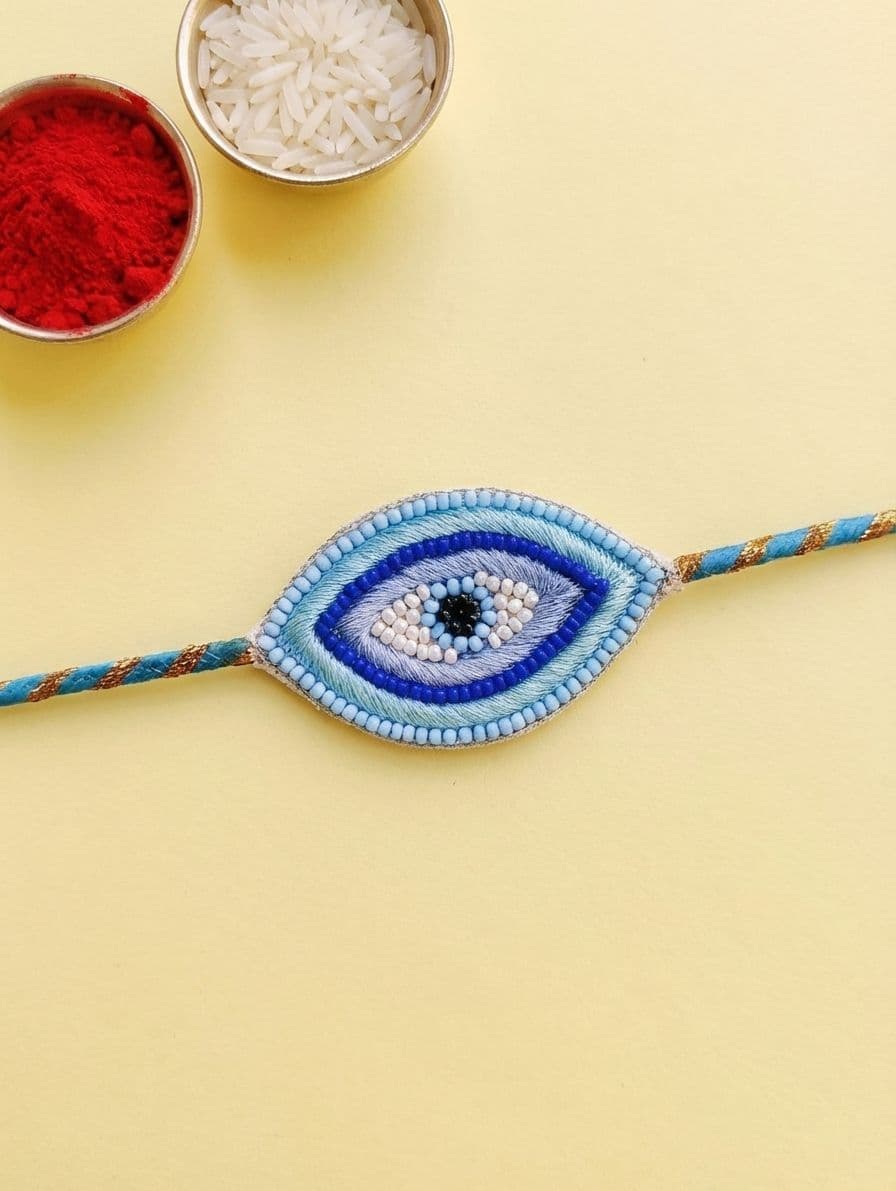 Blue Bliss 2026 - Handmade Rakhi for Brother & Sister Bonds