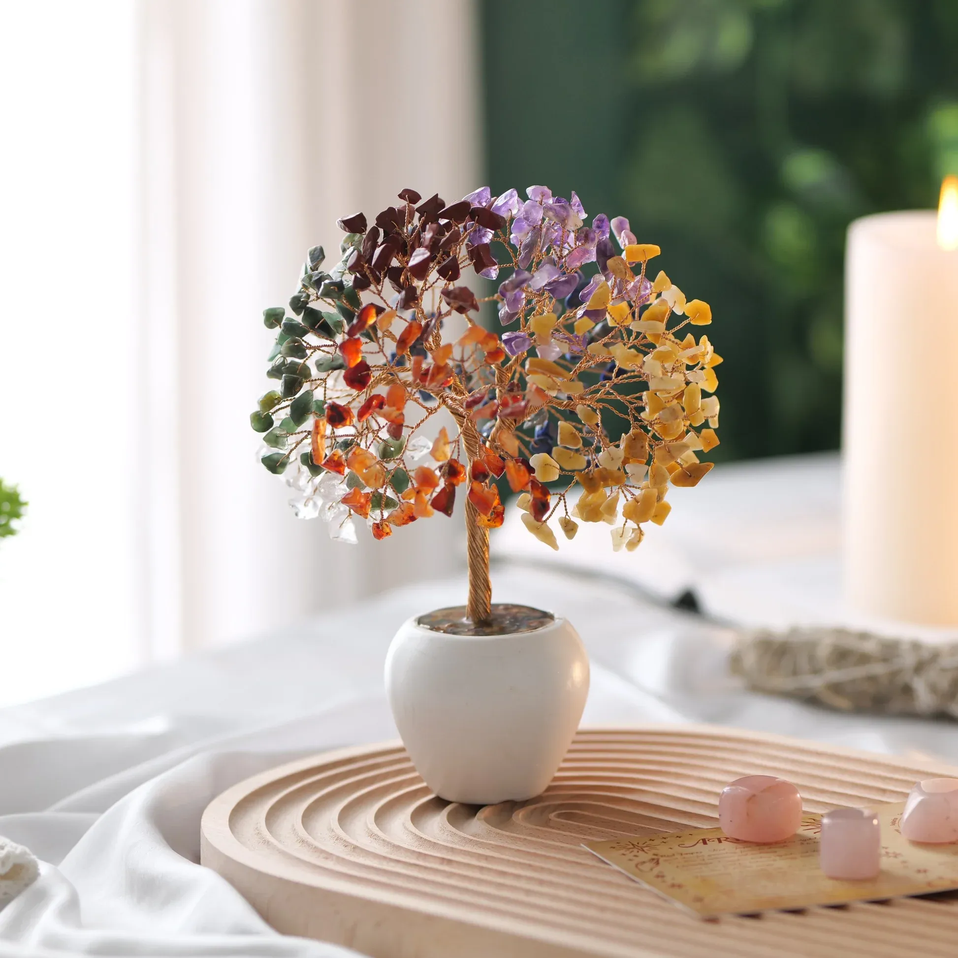 Seven Chakra Crystal Gemstone Tree - Healing Extravaganza