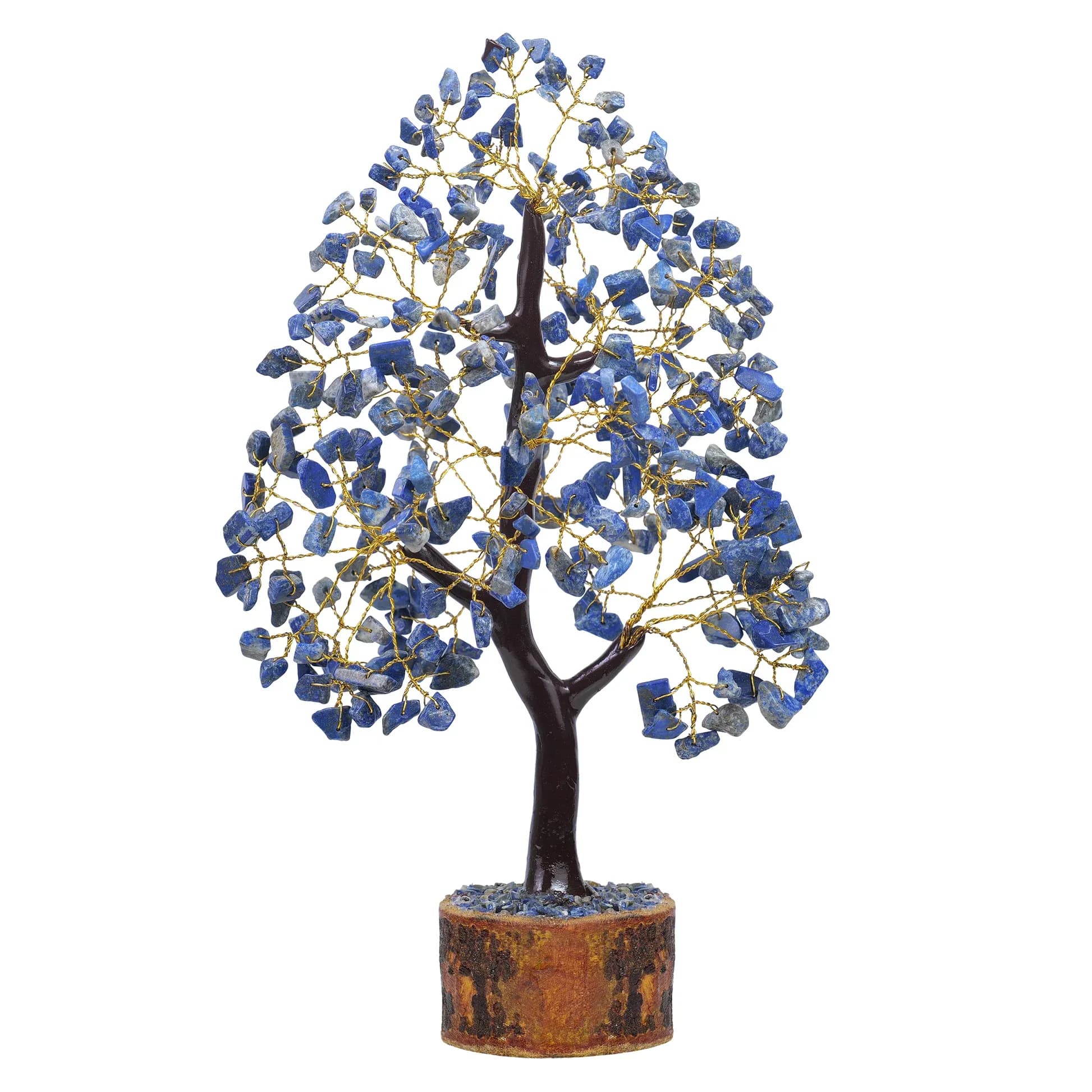 Sparkling Lapis Lazuli Gemstone Crown: Your Crystal Money Tree