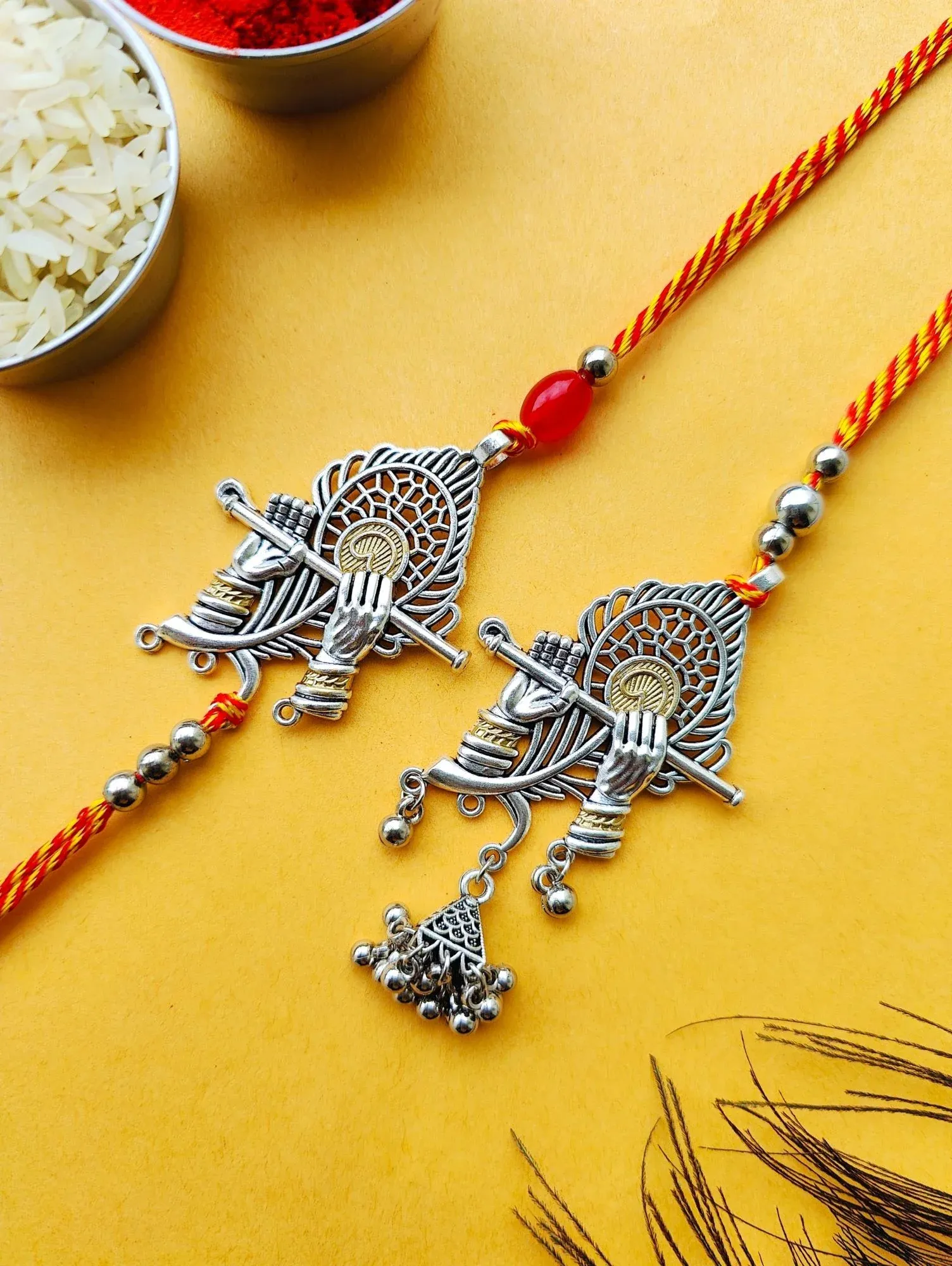 Graceful Bhaiya Bhabhi Rakhi Set - The Best Pair of Two
