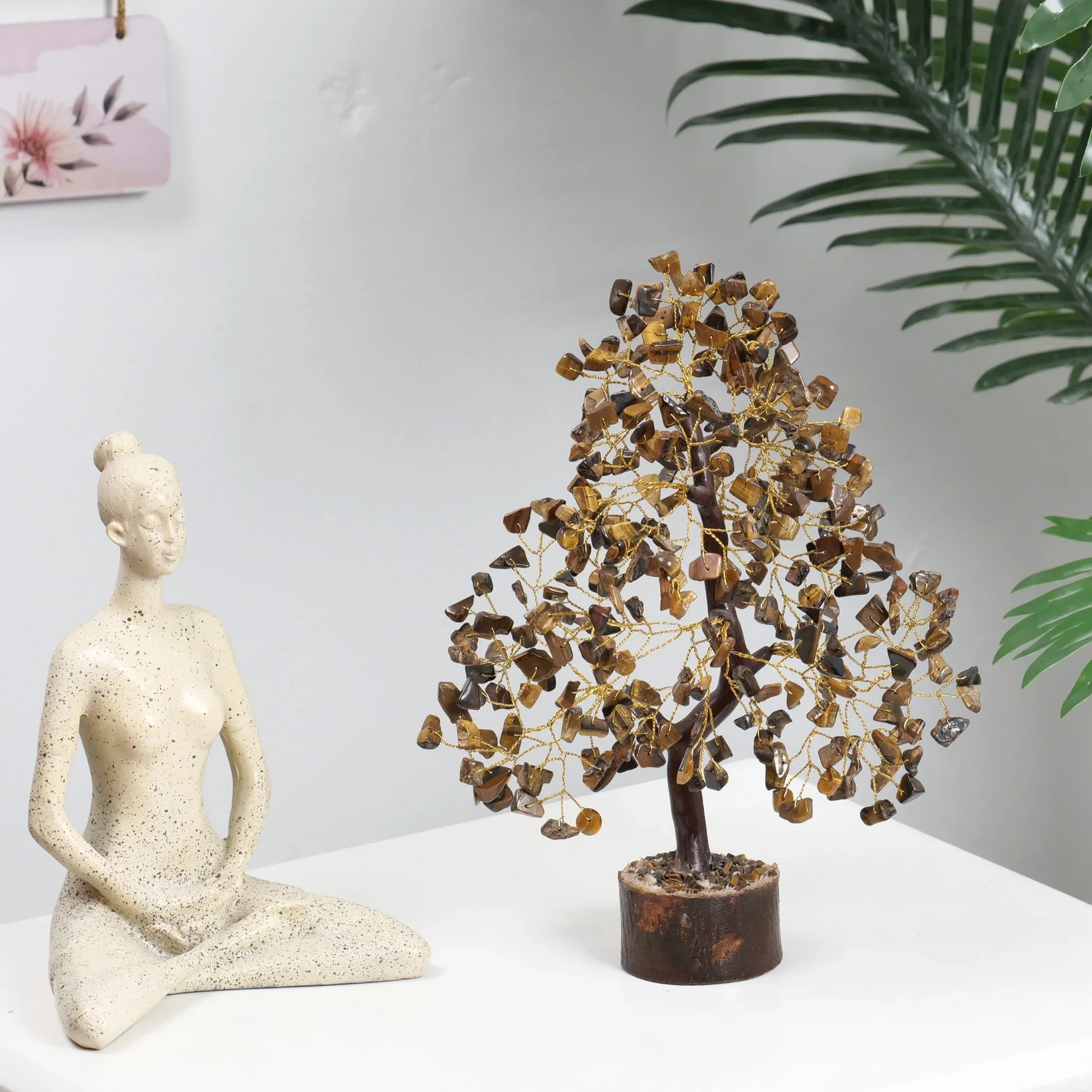 Bountiful Branches of Tiger Eye Crystal Prosperity Tree