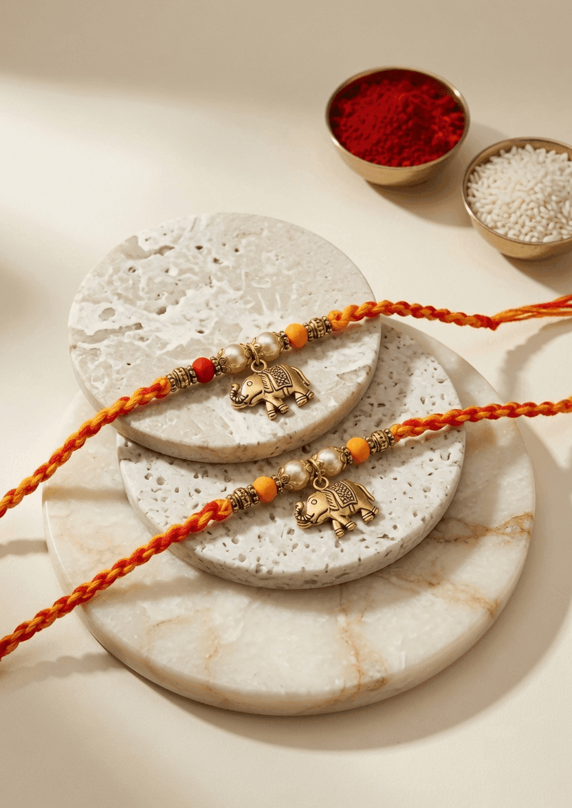 Colorful Rakhi Set 2026: Alloy, Crystal & Fabric Combo for Brothers