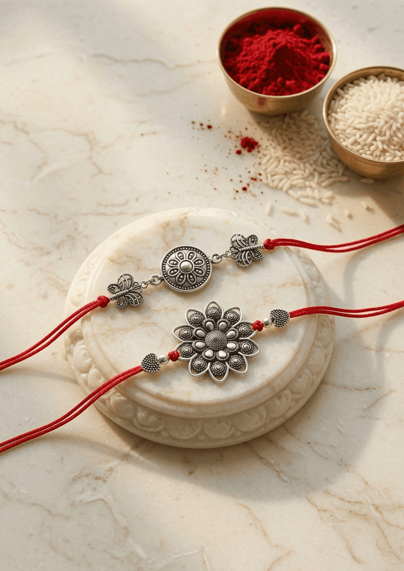 Oxidised Silver Rakhi for the Perfect Celebration