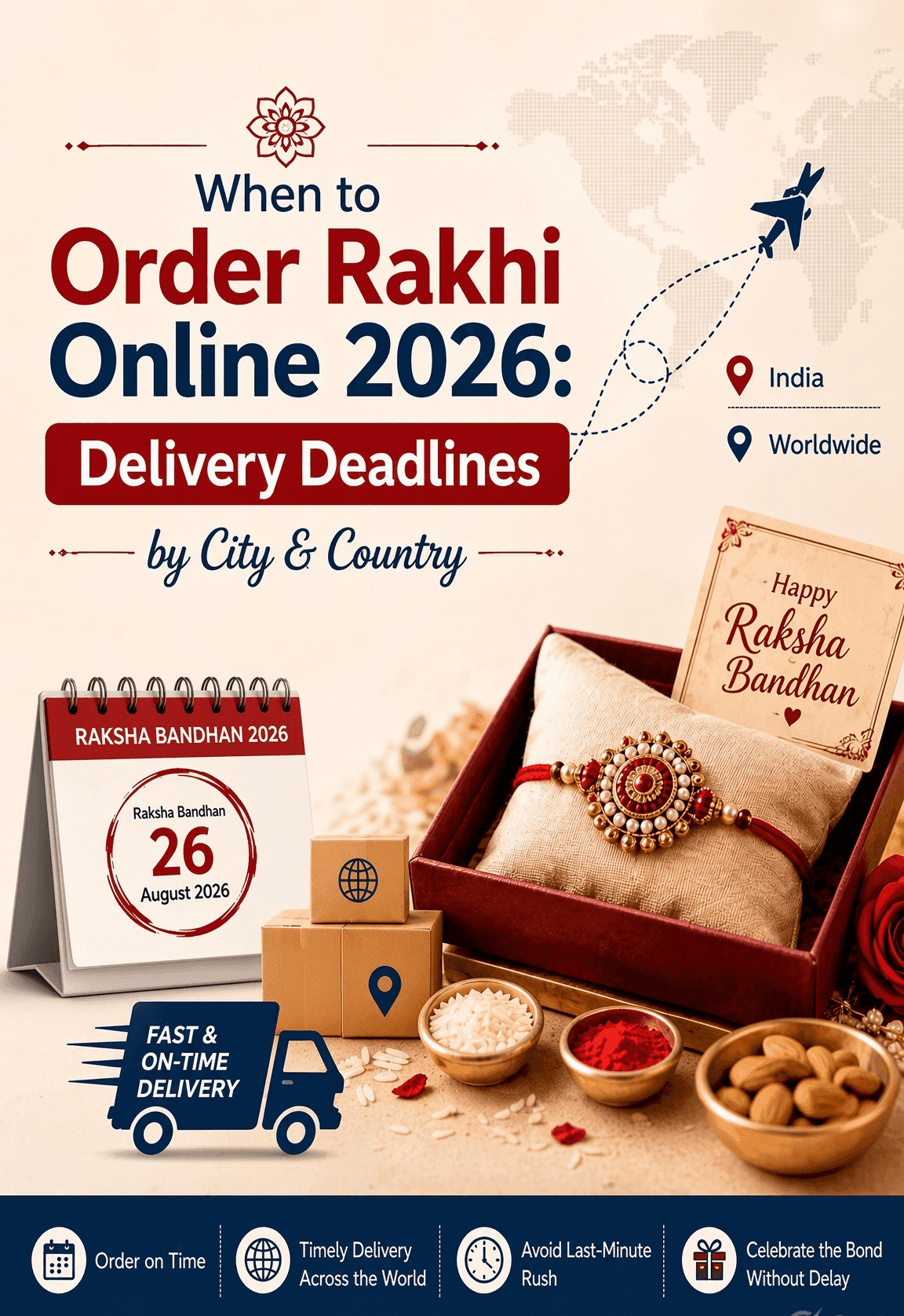 When to Order Rakhi Online 2026: Delivery Deadlines by City & Country