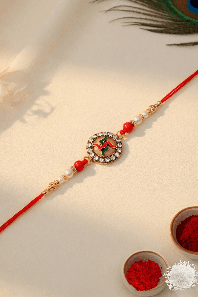Rakhi 2026: Multicolor Alloy, Crystal-Fabric Combo for Brother