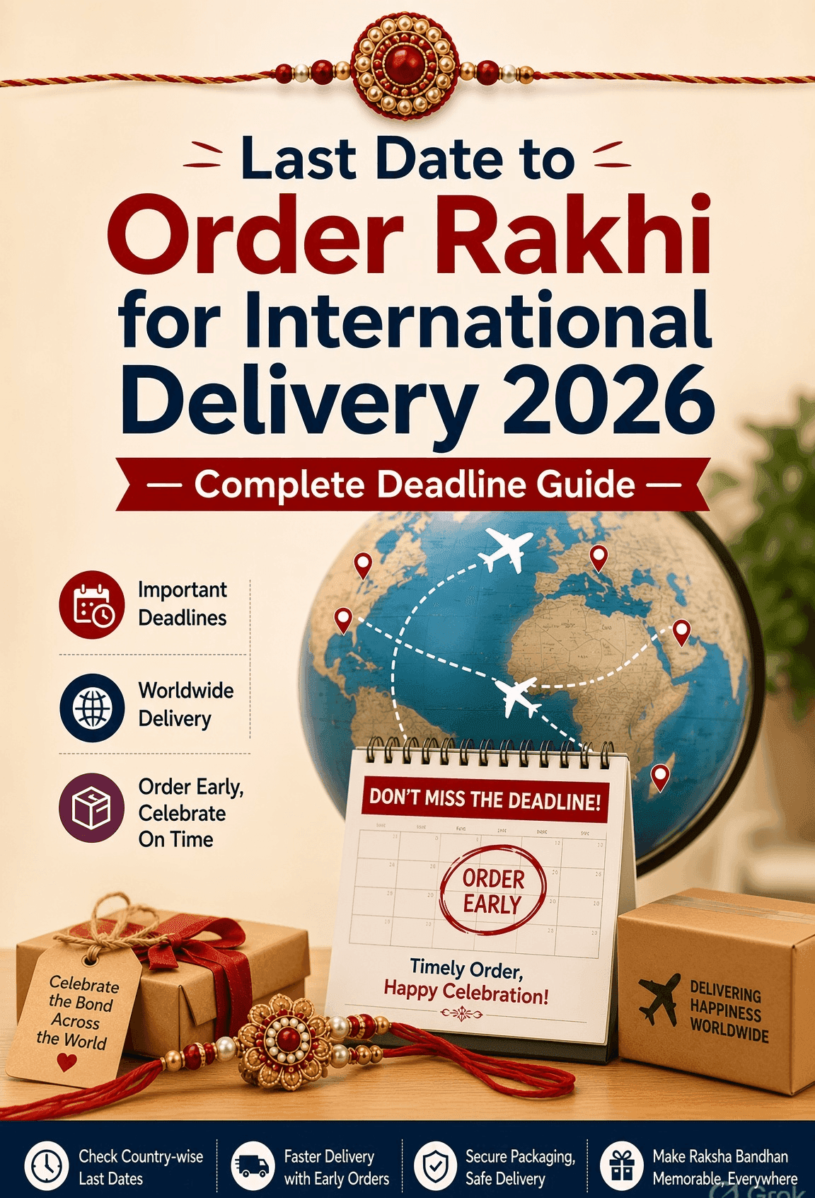 Last Date to Order Rakhi for International Delivery 2026 тАФ Complete Deadline Guide
