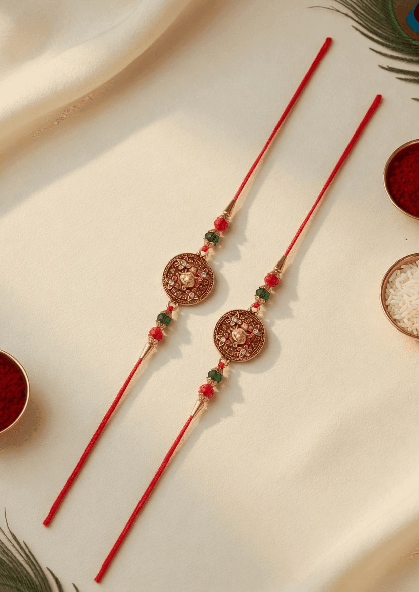 Celebrate Bonds: Multi-Color Fabric Rakhi Combo Set for Brother - 2026