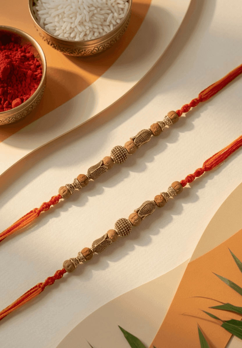 Alluring Multi-Color Crystal Rakhi Set for Brother - 2026 Edition