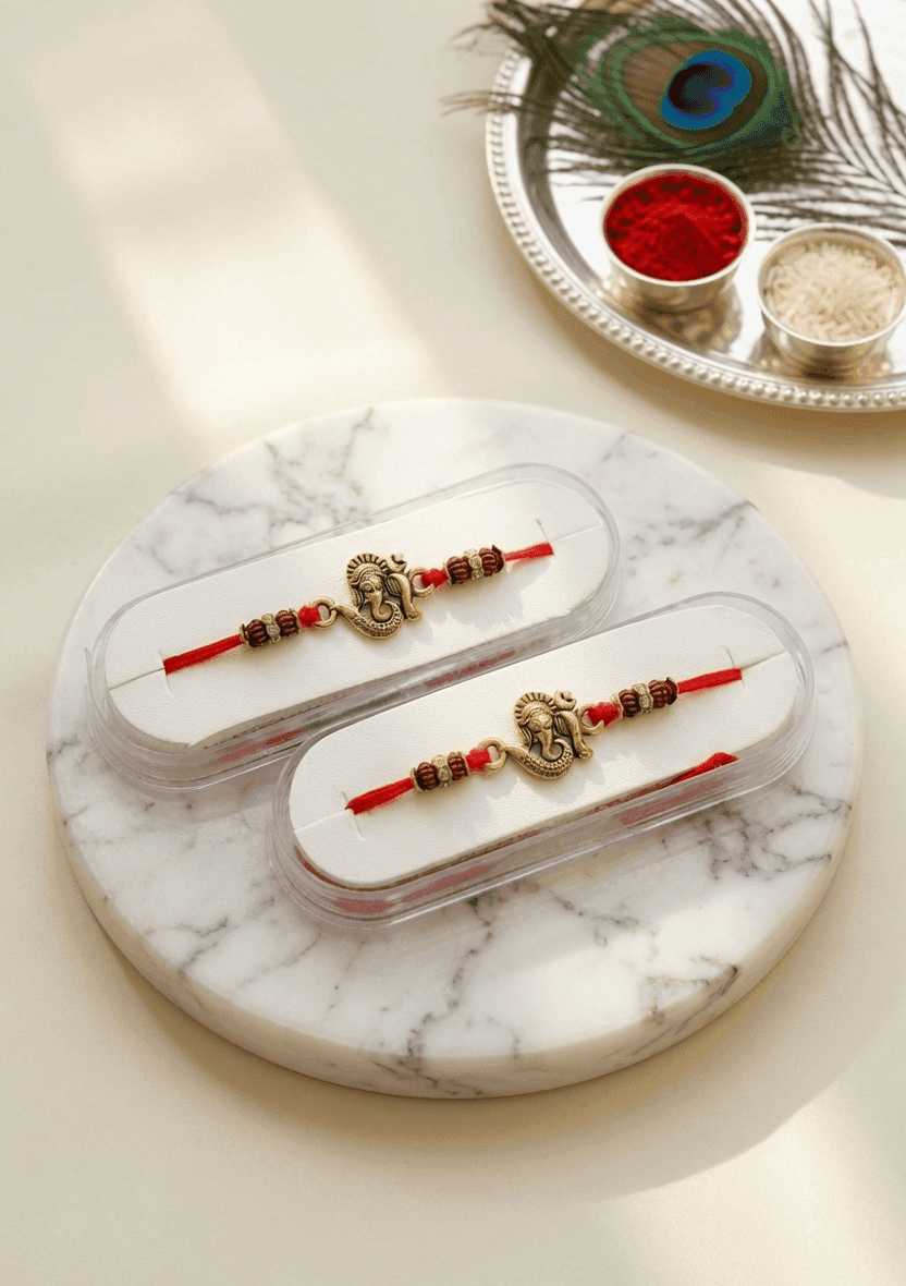 Rakhi 2026 Multi-Color Combo for Brother - Alloy, Crystal, Fabric