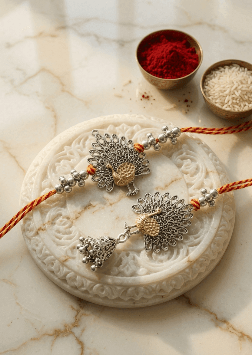 Rakhi Tandem - The Best Couple Rakhi Design Set of 2 for Brother