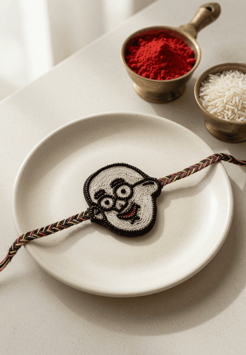 Handmade Multi-Color Beaded Kids Rakhi 2026 - Cherish Bonds Forever