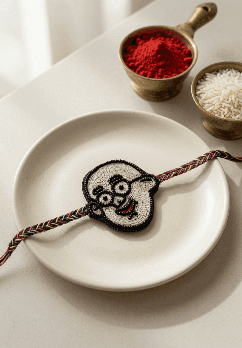 Handmade Multi-Color Beaded Kids Rakhi 2026 - Cherish Bonds Forever